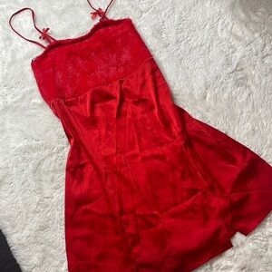 For Love & Lemons Red Fiona Dress